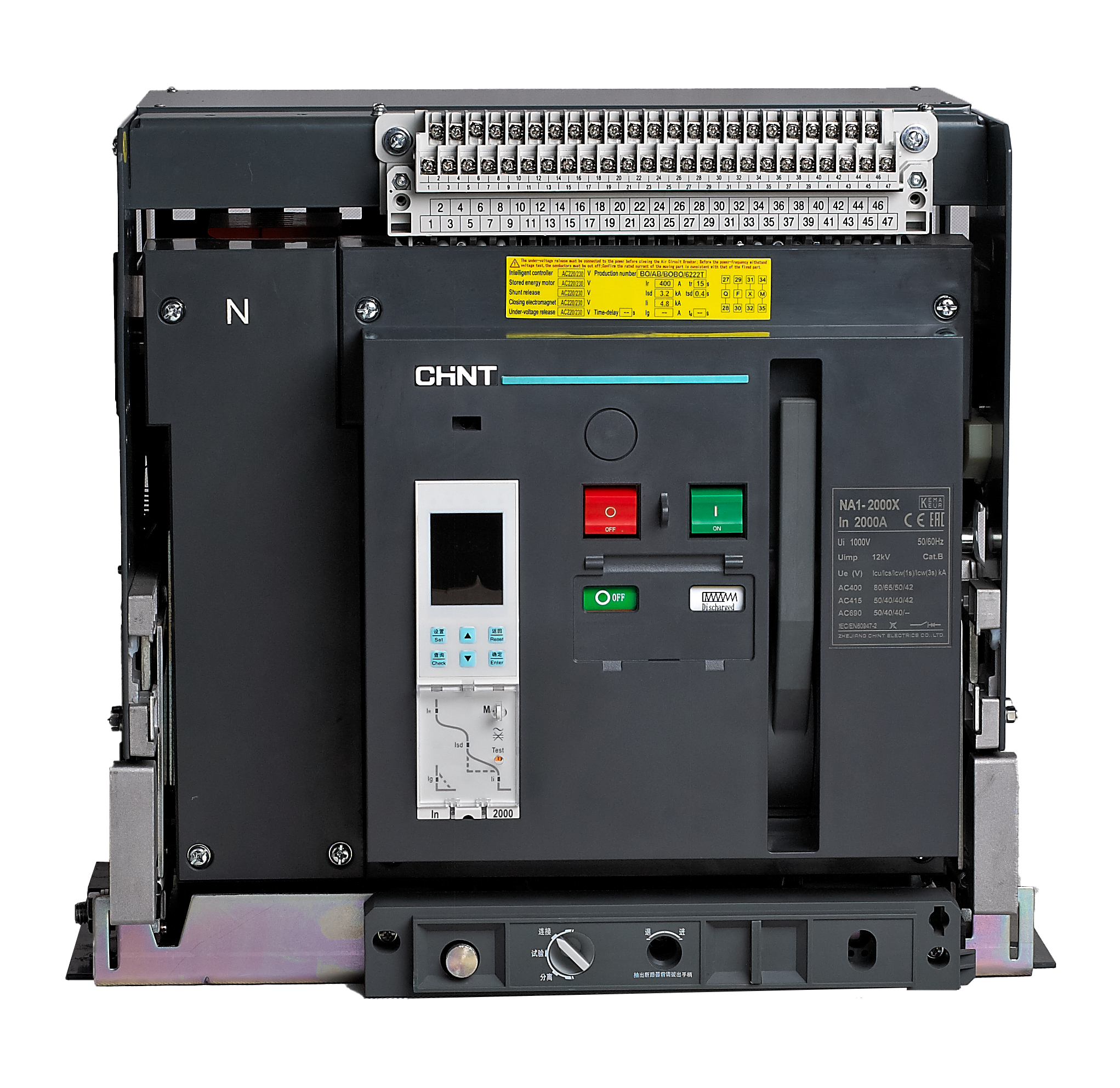 937558 3 Kutup Sabit Tip NA1-3200XN 2500A 65kA  AÇIK TİP ŞALTER