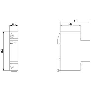 3NW7313 20A 1P Silindirik (Kartuş) SİGORTA Yuvası Ölçü 8X32