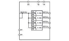 WAGO 787-1664/000-250 Elektronik Devre Kesici 4 Kanallı 48VDC Giriş Gerilimi Ayarlanabilir 2 - 10A Sinyal Kontağı