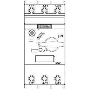 3RV2011-0KA10 0.9-1.25A Motor Koruma Şalteri 100KA Boy S00