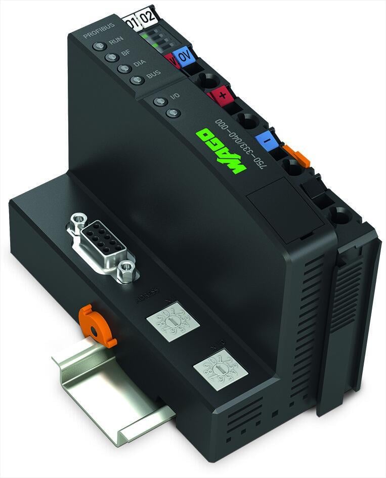 WAGO 750-333/040-000   PROFIBUS DP Fieldbus Kuplörü 2.Nesil 12 MBd Aşırı