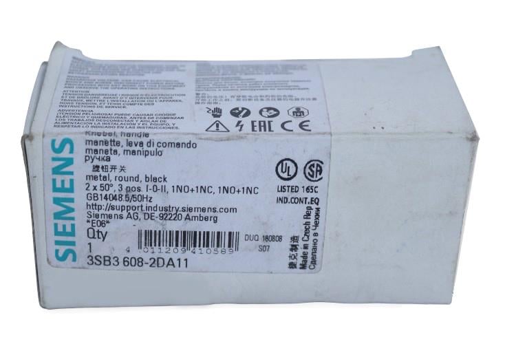 3SB3608-2DA11 2X(1NA+1NK) Metal Siyah Kalıcı Mandal Buton 1-0-2