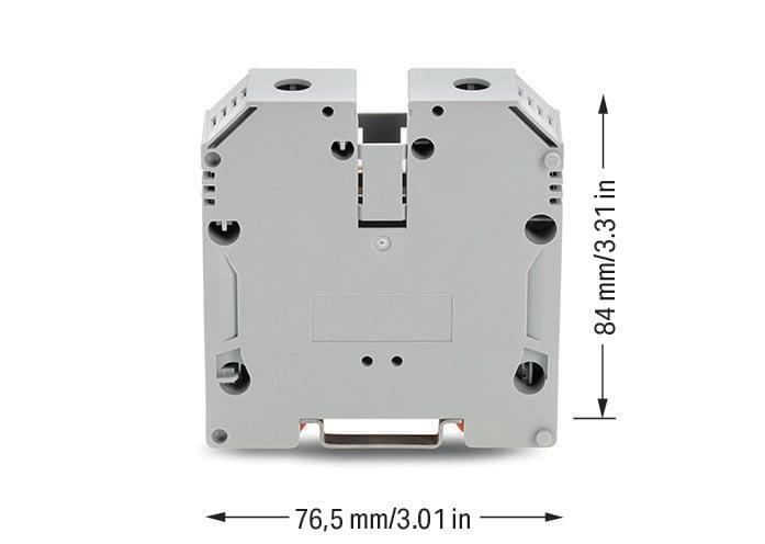 WAGO 883-7001  2 İletkenli Geçiş Klemensi 70 Mm² Vidalı Bağlantı Gri