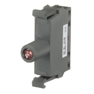 1SFA611621R1011 MLBL-01R Kırmızı LEDli Sinyal Blok 24VAC/DC Modüler Tip Buton 