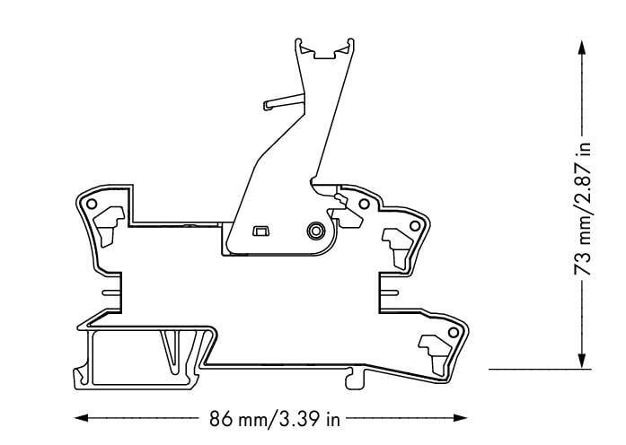 WAGO 788-390   Röle Modülü Nominal Giriş Gerilimi 24VDC 2 Değişken Kontak Sınırlayıcı Sürekli Akım 8A Demiryolu Kırmızı Durum Göstergesi Modül Genişliği 15mm