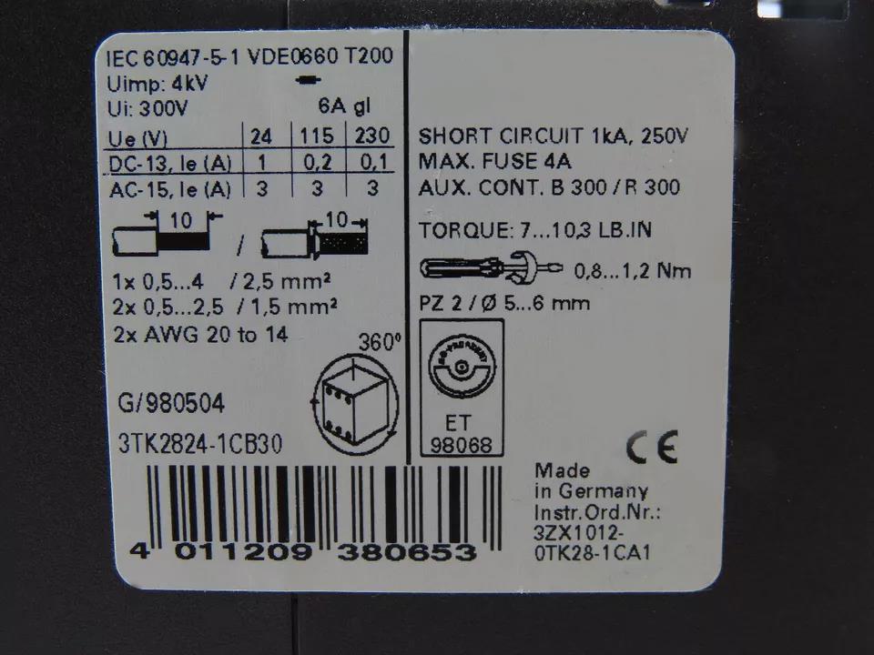 3TK2824-1CB30  SIRIUS GÜVENLİK RÖLESİ (RC)  AC/DC 24V  22.5MM