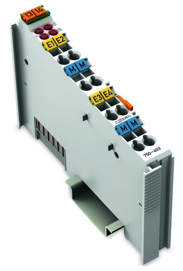 WAGO 750-453 4 Kanallı Analog Giriş 0 - 20 mA Tek Uçlu