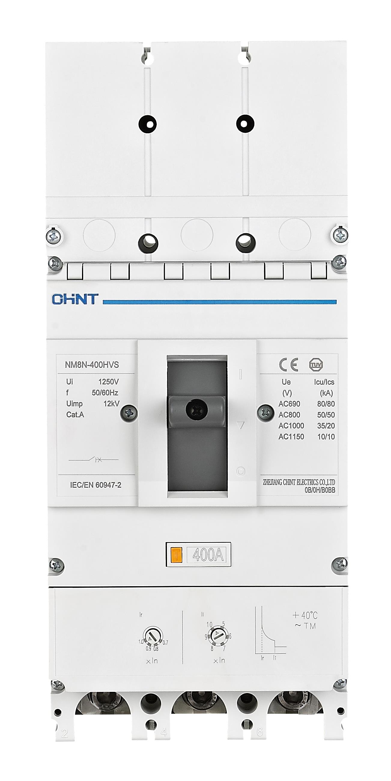 367787 NM8N-400HVS 3P 400A 50 kA (800 VAC)  Termik Manyetik Ayarlı Devre Kesici