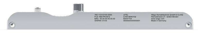 WAGO 765-1101/100-000   16 Kanallı Dijital Giriş Profinet 24 VDC 8xM12 Bağlantı WideLine