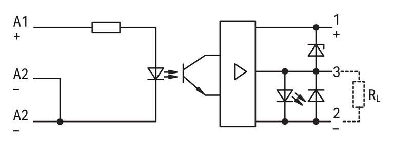 WAGO 286-752/002-000   Optokuplör Modülü Kırmızı Durum Göstergesi Gri