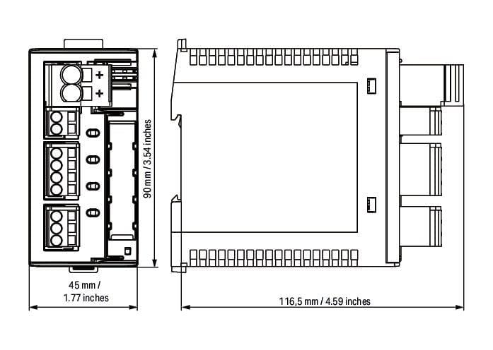 WAGO 787-1664/004-1000  Elektronik Devre Kesici 4 Kanallı 24VDC Giriş Gerilimi 3.8A Aktif Akım Sınırlaması NEC Sınıf 2 İletişim Yeteneği
