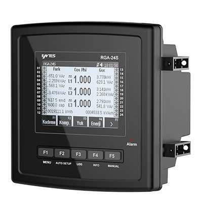 RGSR-24S-OG 20+SVC Kademe OG Reaktif Güç Rölesi Grafik LCD RS-485