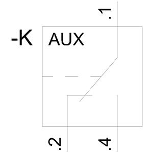 3VA9988-0AA12 1CO AUX Yardımcı Kontak 3VA1/2 İçin