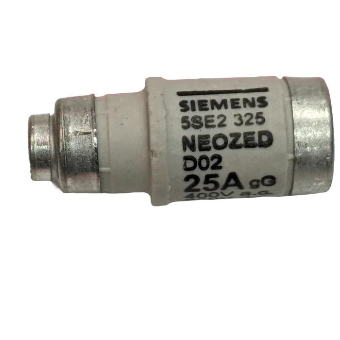 5SE2325 25A NEOZED SİGORTA RENK SARI BOY D02 MINIZED YÜK AYIRICI İÇİN