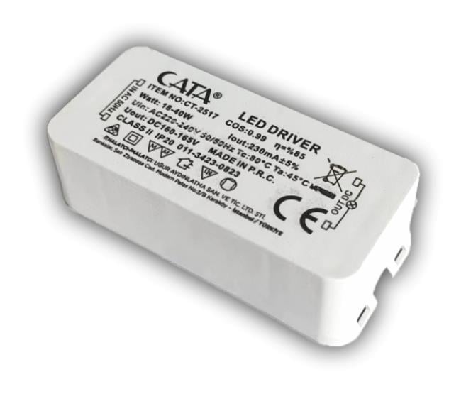 CT 2517 18-36W LED DRİVER SLİM VE S/Ü PANEL