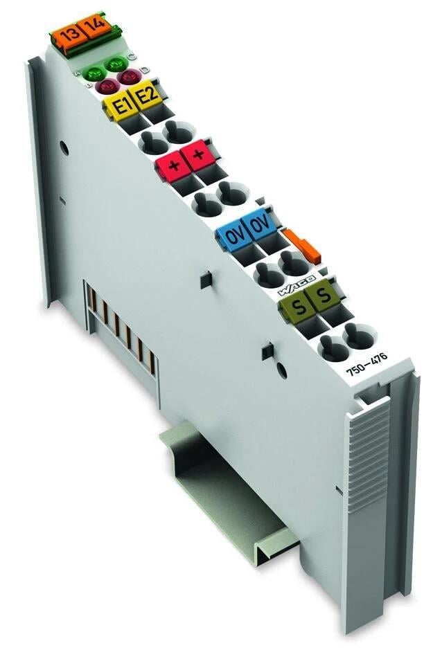 WAGO 750-476/000-200   2 Kanallı Analog Giriş ±10 VDC Tek Uçlu 16 Bit S5 PLC Veri Formatı