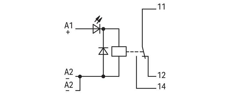 WAGO 286-307/004-000   Röle Modülü Nominal Giriş Gerilimi 110VDC 1 Değişken Kontak Sınırlayıcı Sürekli Akım 3A Demiryolu Kırmızı Durum Göstergesi Modül Genişliği 15mm Gri