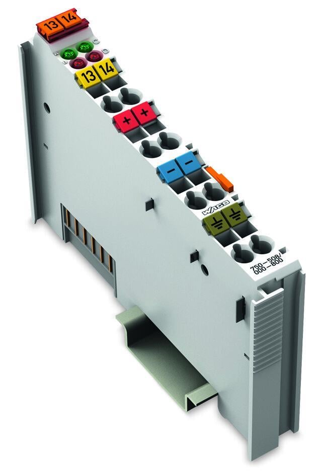 WAGO 750-508/000-800   2 Kanallı Dijital Çıkış 24 VDC 2.0A Enterferanssız Arıza Teşhisi