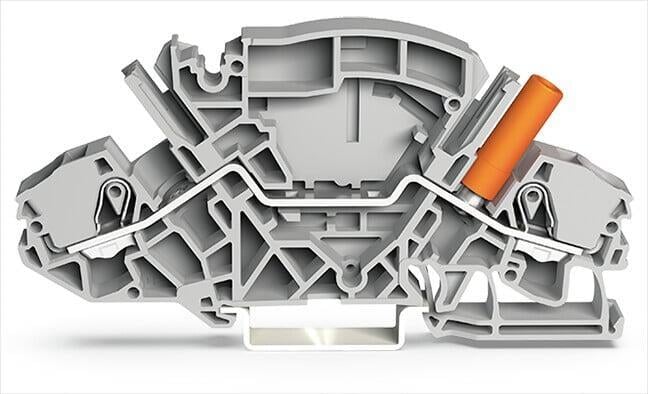 Wago 2007-8801 2 iletkenli test/ayırma klemensi