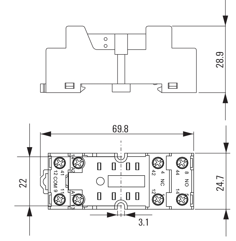 7760056106 FS 2CO 2 Kontak Röle Soketi