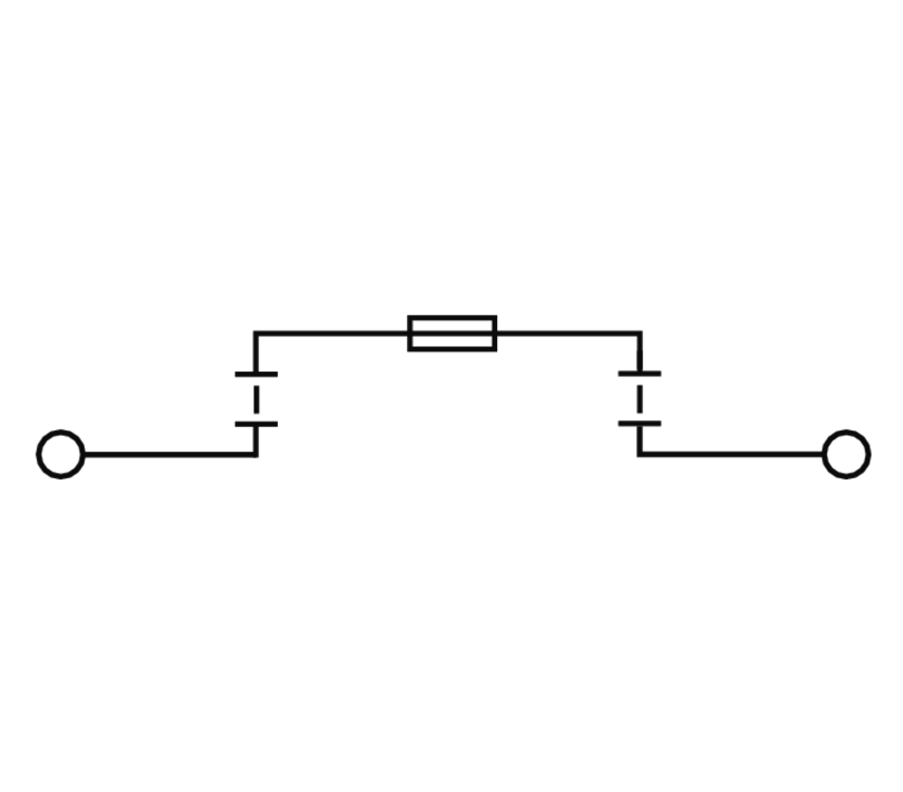 1011000000 WSI 6 MM²  SİGORTA TERMİNALİ KOYU BEJ 6.3 A 500 V BAĞLANTI SAYISI: 2 SEVİYE SAYISI: 1 TS 35 V-0