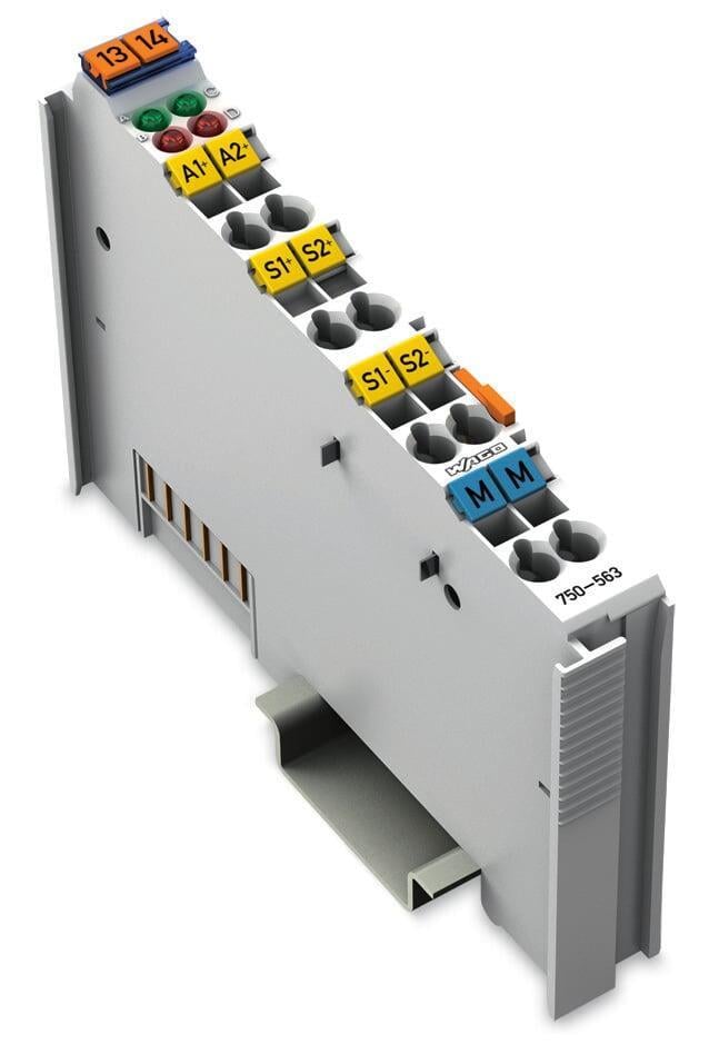 WAGO 750-563 2 Kanallı Analog Çıkış 0/4 - 20 mA 16 bit 6 - 18 VDC