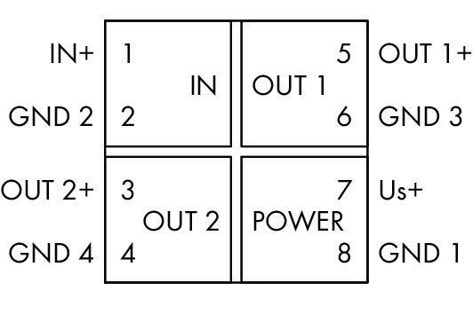 WAGO 857-424   İzolasyon Kuvvetlendiricisi Akım ve Gerilim Girişi Sinyali Besleme Gerilimi 24 VDC 6mm Modül Genişliği