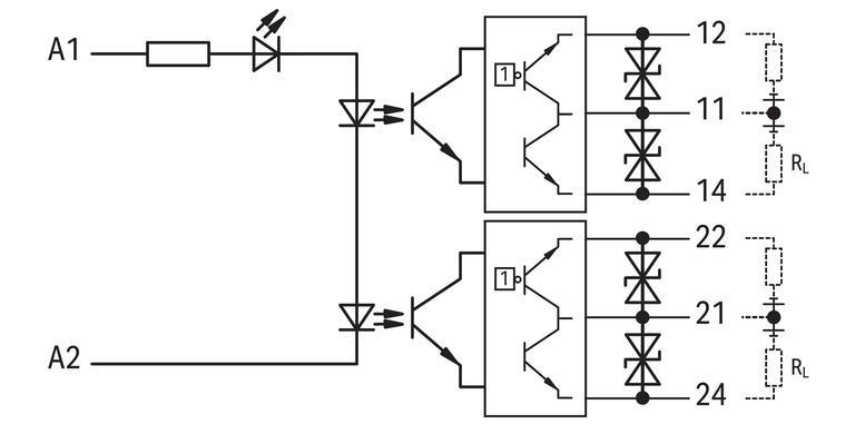 WAGO 857-1432   Optokuplör Modülü 2 Portlu Nominal Giriş Gerilimi 24VDC Çıkış Gerilimi Aralığı 9 - 60VDC Sınırlayıcı Sürekli Akım 0.5A 2 Değişken Kontak Sarı Durum Göstergesi Modül Genişliği 6mm Açık Gri