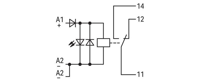 WAGO 789-304   Röle Modülü Nominal Giriş Gerilimi 24VDC 1 Değişken Kontak Sınırlayıcı Sürekli Akım 12A Kırmızı Durum Göstergesi Modül Genişliği 18mm 2.50mm² Gri