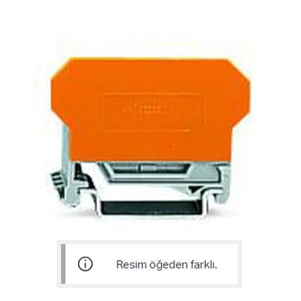WAGO 280-638  Tak-Çıkar Modüller İçin Klemens 8 Kutuplu 2 İletkenli Klemensli Turuncu Ayırıcılı DIN-ray 35x15 ve 35x7.5 İçin 2.5mm² CAGE CLAMP® 2.50mm² Gri