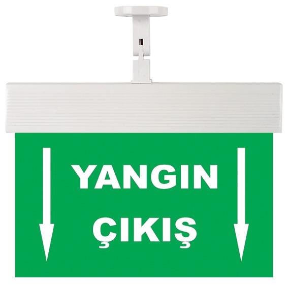 YANGIN ÇIKIŞ AŞAĞI İKİ OK ACİL AYDINLATMA ARM. 