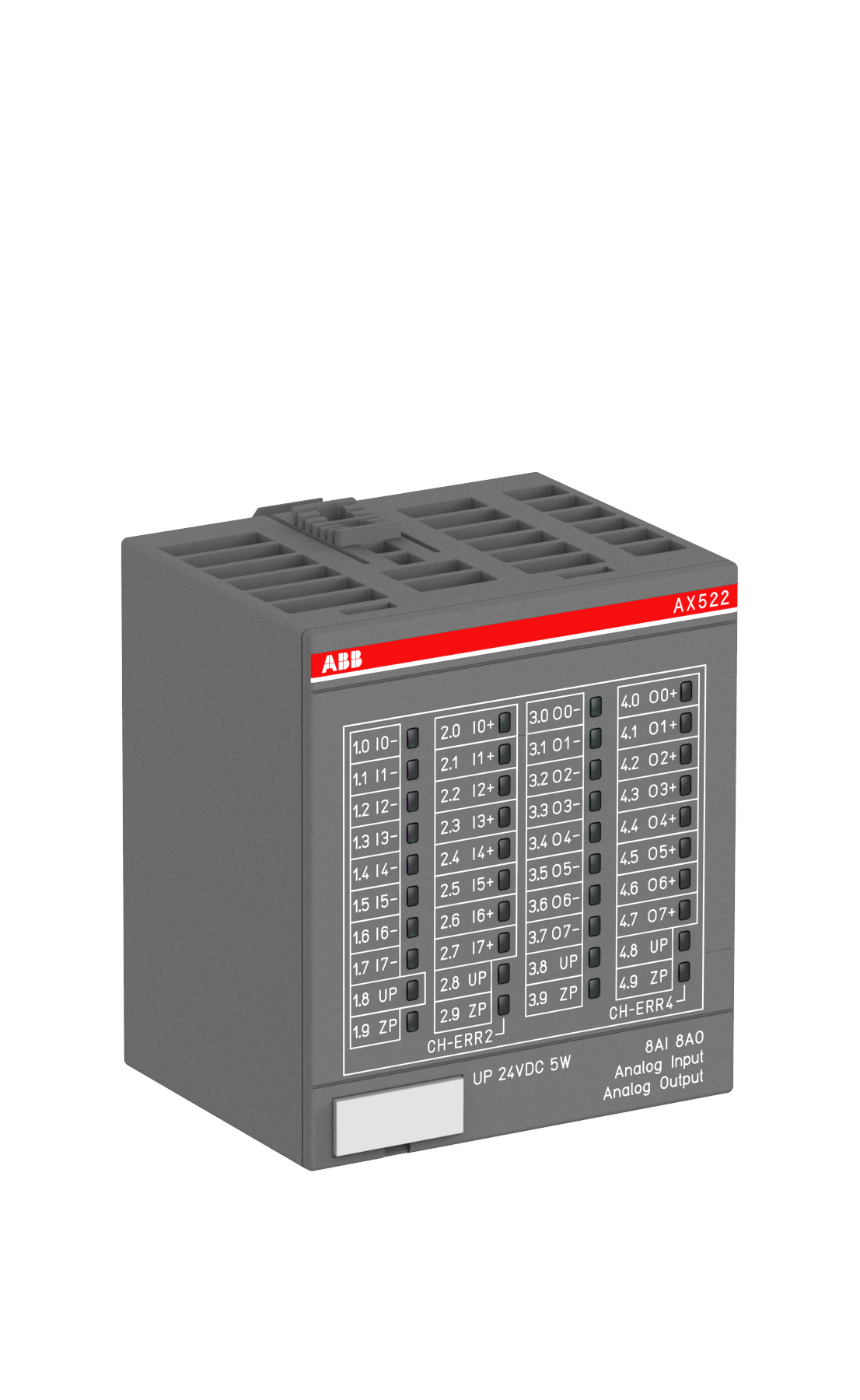 ANALOG GİRİŞ/ÇIKIŞ MODÜLÜ  8 AI U, I, RTD 4 AO U, I 4 AO U (AX522)