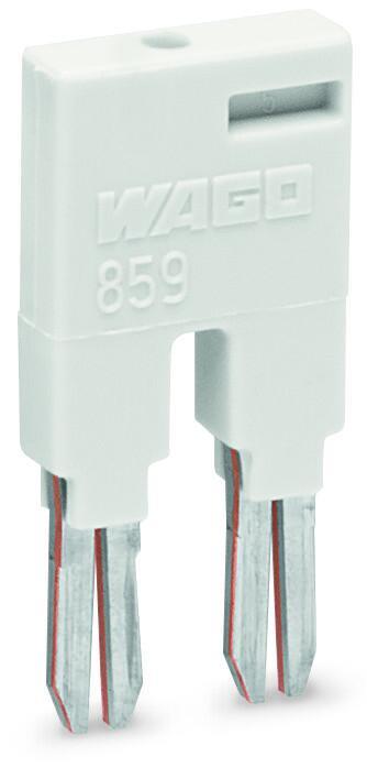 WAGO 859-402   Köprü - Köprü Yuvası İçin  2 Yollu Yalıtımlı Açık Gri