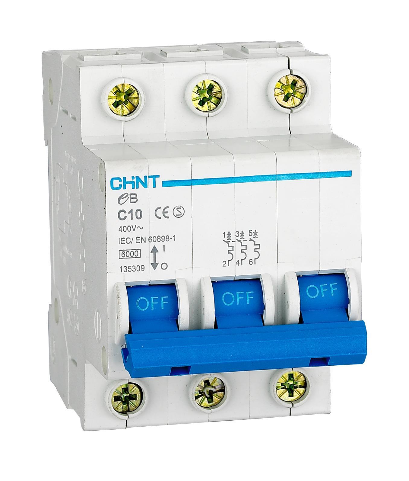 186513 eB / 3 KUTUP 4,5kA B / 10A OTOMATİK SİGORTA