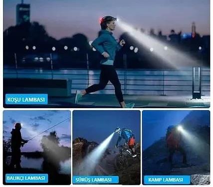 CT 9123 POYRAZ LED KAFA FENERİ 6400K ŞARJ EDİLEBİLİR