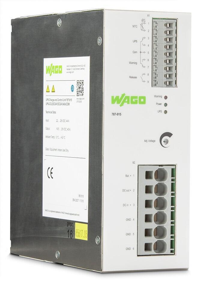 WAGO 787-915  UPS Şarj Cihazı ve Kontrolörü 24VDC Giriş Gerilimi 24VDC Çıkış Gerilimi 40A Çıkış Akımı