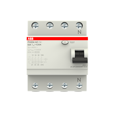 2CSF604061R1630 Basic M 4X63A 30mA 6KA KAÇAK AKIM KORUMA RÖLESİ