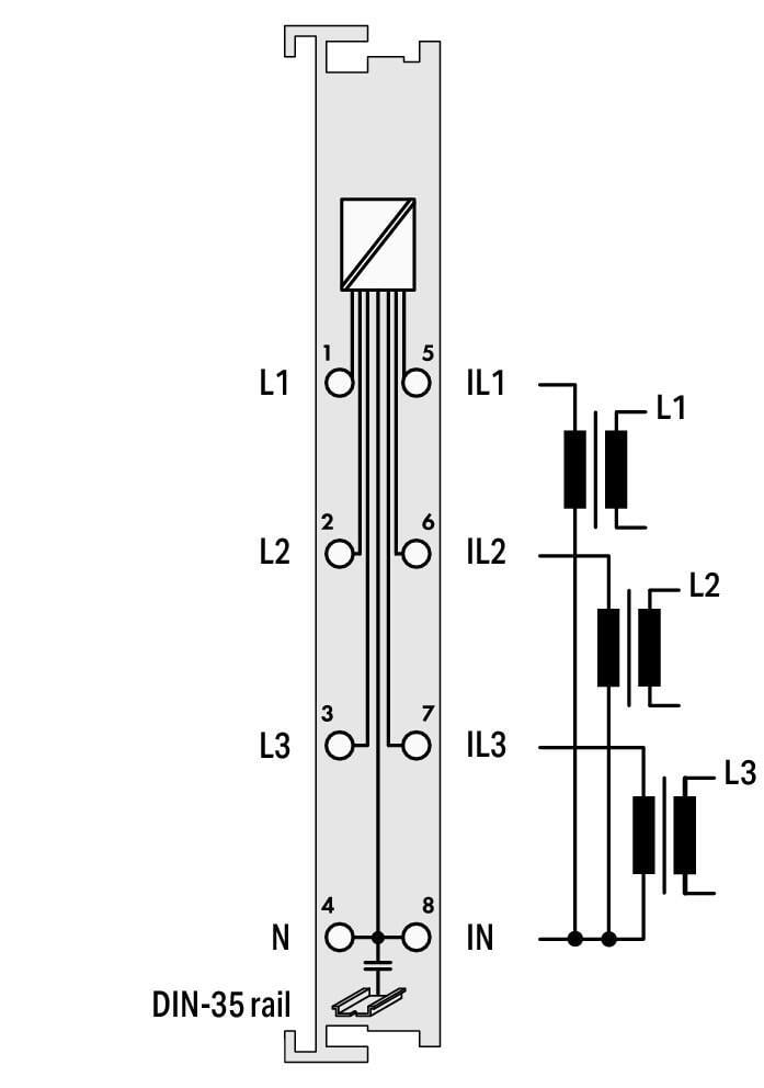 WAGO 750-494/025-000 3 Fazlı Güç Ölçümü 480 VAC 1A Geniş Sıcaklık