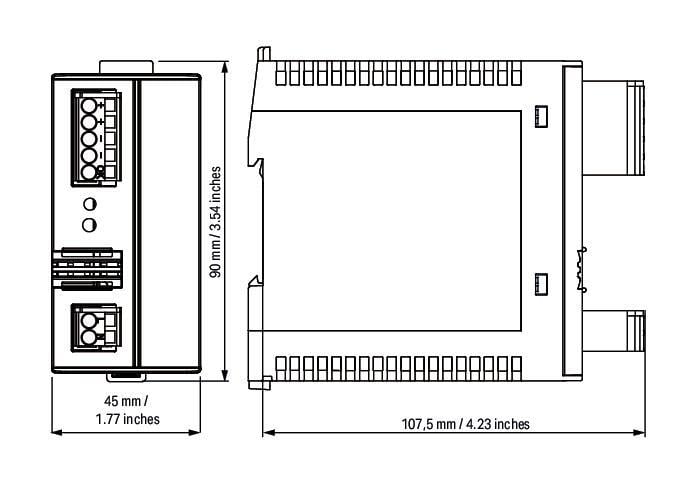 WAGO 787-1611 Anahtarlamalı Mod Güç Kaynağı Klasik 1 Fazlı 12VDC Çıkış Gerilimi 4A Çıkış Akımı NEC Sınıf 2 DC OK Sinyali