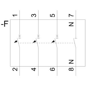 5SY4625-7 25A 3+N  70mm OTOMAT  ANAHTARLI OTOMATİK SİGORTA  10kA  C TİPİ 