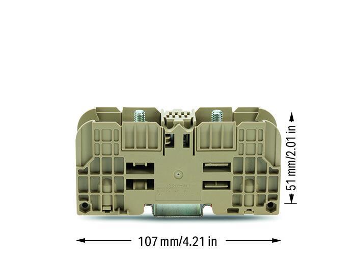 WAGO 884-3500  Pabuç Bağlantılı Klemens 35 Mm² 2 Pabuç Bağlantılı Cıvata M6 Bej