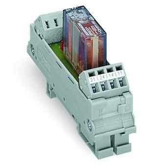 WAGO 288-512   Röle Modülü Nominal Giriş Gerilimi 24V AC/DC 2 Değişken Kontak Sınırlayıcı Sürekli Akım 6A Modül Genişliği 23mm 2.50mm² Gri