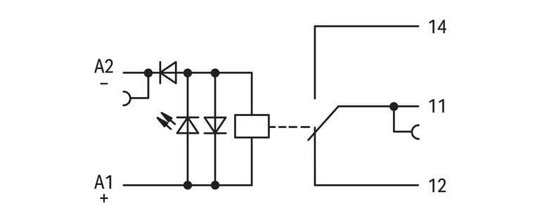 WAGO 859-304   Röle Modülü Nominal Giriş Gerilimi 24VDC 1 Değişken Kontak Kırmızı Durum Göstergesi Modül Genişliği 6mm 2.50mm² Gri