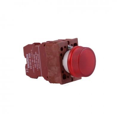 3SB1204-6CC06 KOMPLE SİNYAL LAMBASI IP 65 KORUMALI KOMPLE KIRMIZI SİNYAL LAMBA