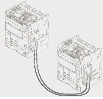 1SDA073881R1 XT7/XT7M/E1.2...E6.2 3 ve 4 Kutuplu Kilitleme Kablosu - Yatay