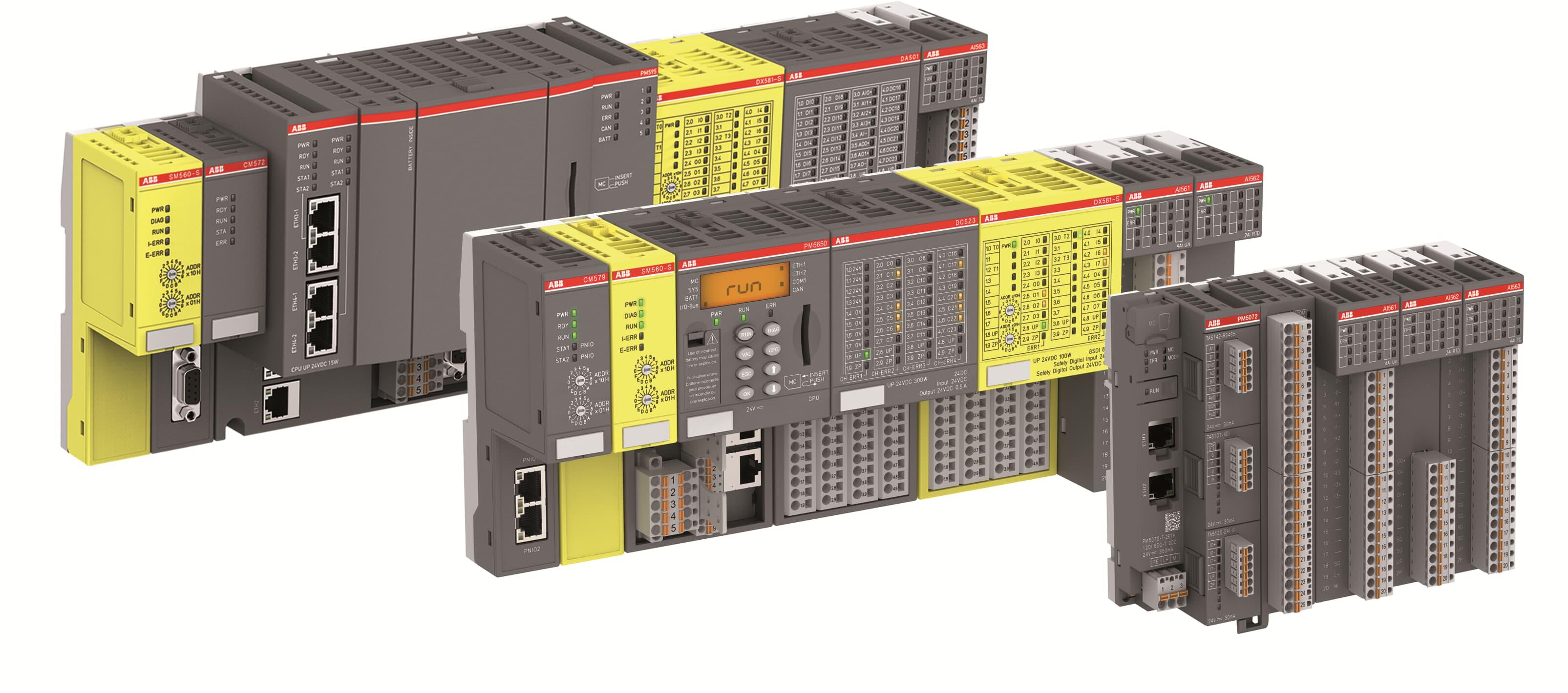 TB541-ETH  TERMİNAL TABANI AC500 V2 İÇİN İLETİŞİM MODÜLÜ İÇİN 4 YUVA ETHERNET ARAYÜZÜ - 2 SERİ ARAYÜZ RS232/RS485