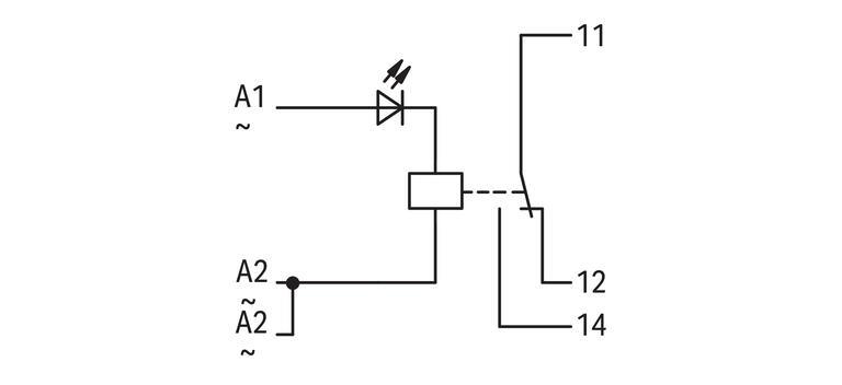 WAGO 286-507    Röle Modülü Nominal Giriş Gerilimi 115VAC 1 Değişken Kontak Sınırlayıcı Sürekli Akım 7A Kırmızı Durum Göstergesi Modül Genişliği 15mm Gri