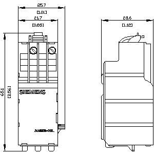 3VA9908-0BB25 208...277VAC(50/60Hz) / 220...250VDC 3VA1/2 için UVR- Düşük Gerilim 