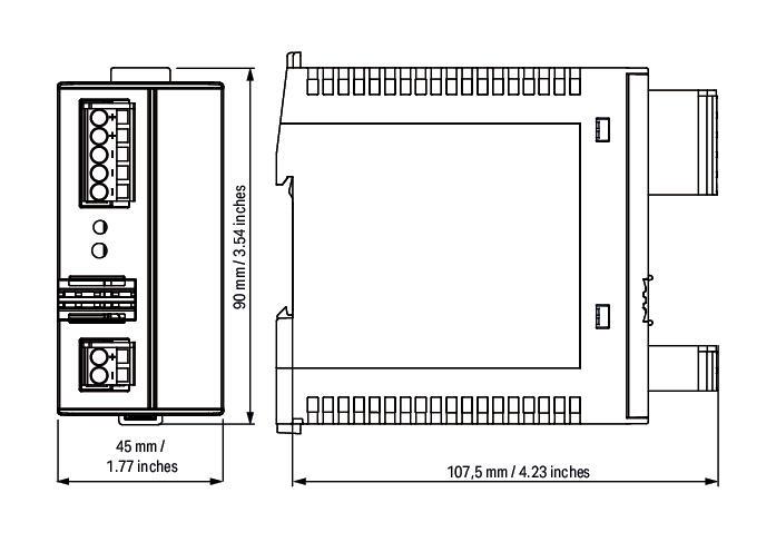 WAGO 787-1650 DC / DC Konvertör; 24 VDC Giriş Gerilimi 12VDC Çıkış Gerilimi 4A Çıkış Akımı Galvanik Olarak Yalıtımlı