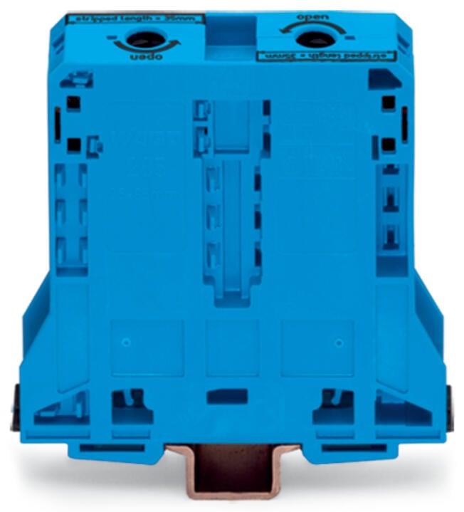 WAGO 285-194  2 İletkenli Geçiş Klemensi 95 Mm Sadece Dın 35 X 15 Ray İçin Mavi